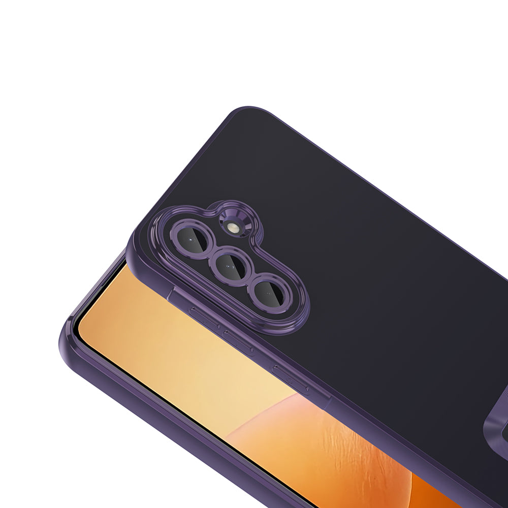 Galaxy A56 Kılıf Kamera Korumalı Logo Gösteren Zore Omega Kapak Mavi
