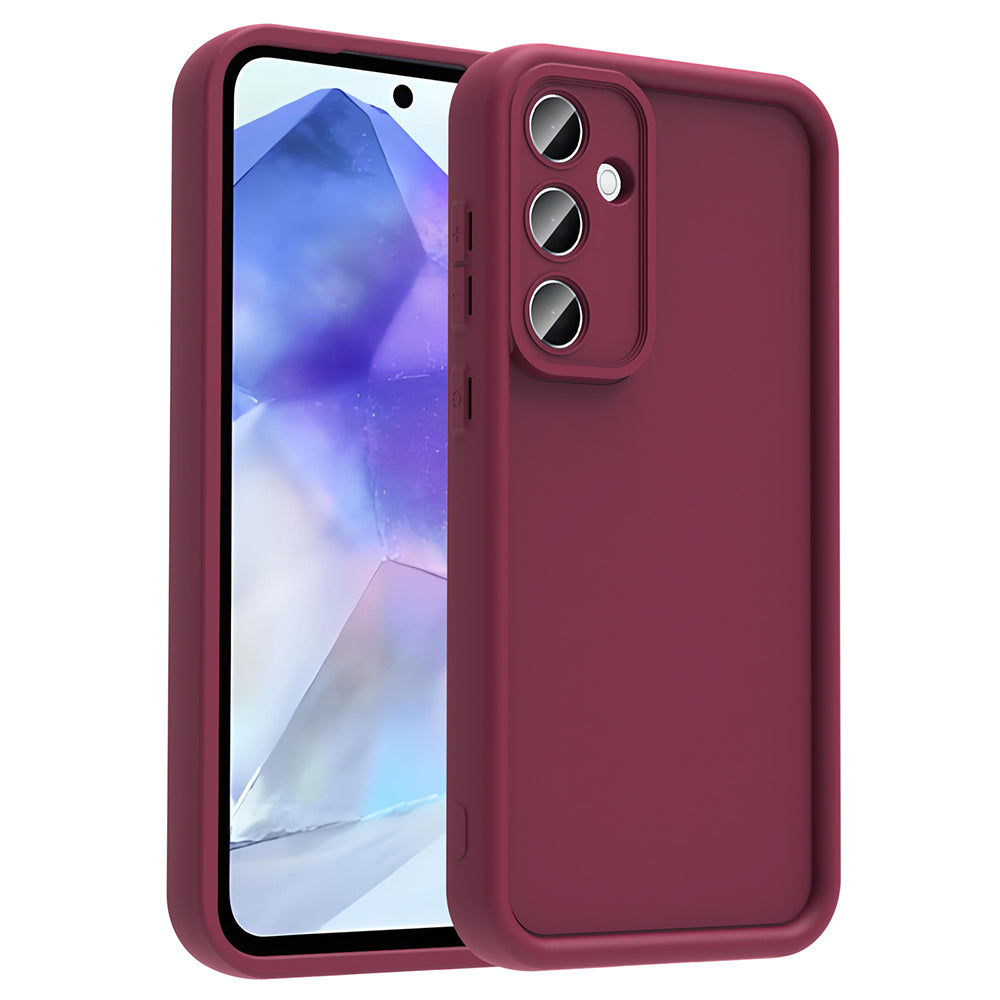 Galaxy A56 Kılıf Kamera Korumalı Zore Ananas Kapak Koyu Yeşil