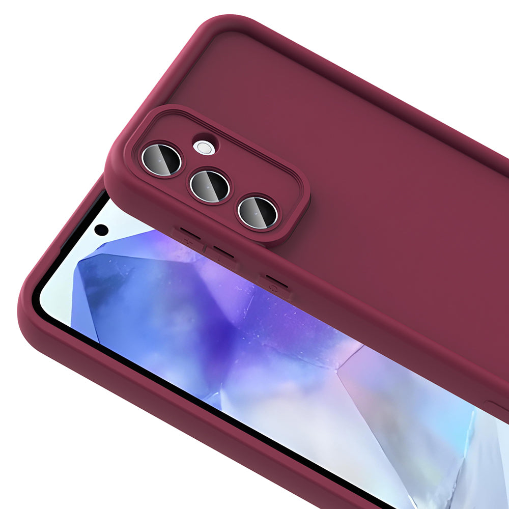Galaxy A56 Kılıf Kamera Korumalı Zore Ananas Kapak Koyu Yeşil