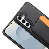 Galaxy A56 Kılıf Kartlıklı Zore X-Kart Silikon Kapak Siyah
