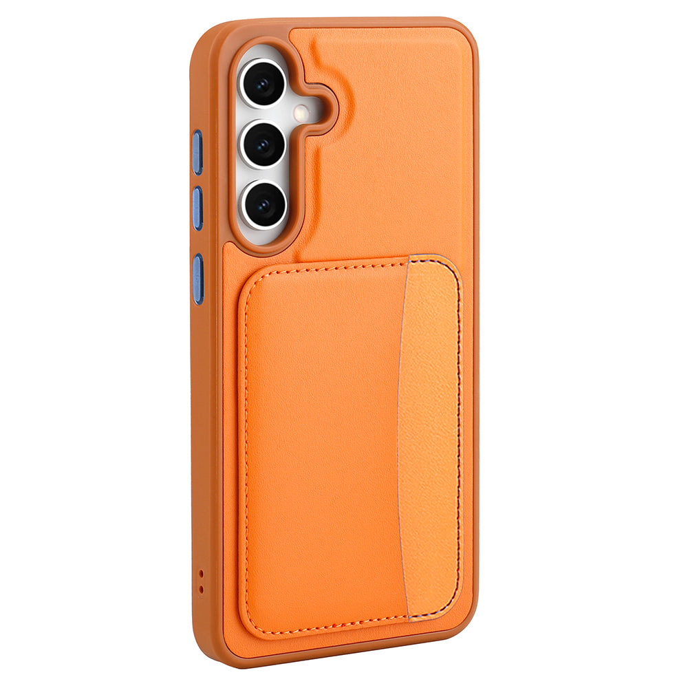 Galaxy A56 Kılıf Kartlıklı Zore X-Kart Silikon Kapak Koyu Gri
