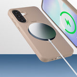 Galaxy A56 Kılıf M-safe Şarj Özellikli Standlı Zore Samara Kapak Lacivert