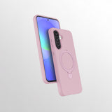 Galaxy A56 Kılıf M-safe Şarj Özellikli Standlı Zore Samara Kapak Pembe