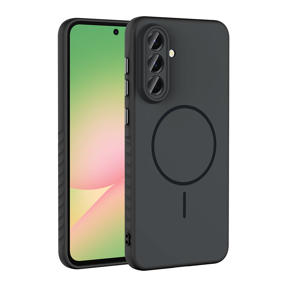 Galaxy A56 Kılıf M-safe Şarj Özellikli Zore Tea Kapak Siyah