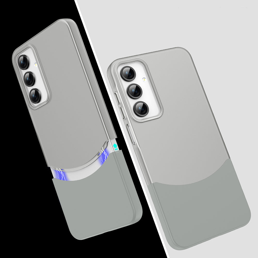 Galaxy A56 Kılıf Mıknatıslı Zore Duble Kapak Siyah