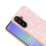 Galaxy A56 Kılıf Parlak Taşlı Tasarım Zore Pırlanta Kapak Pembe