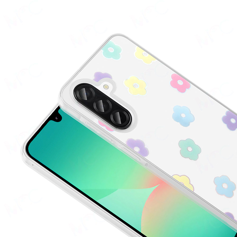 Galaxy A56 Kılıf Şeffaf Figürlü Zore Folk Sert Kapak Fiyonk