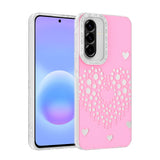 Galaxy A57 Kılıf Damla Taşlı Zore Rivas Sert PC Kapak Pembe