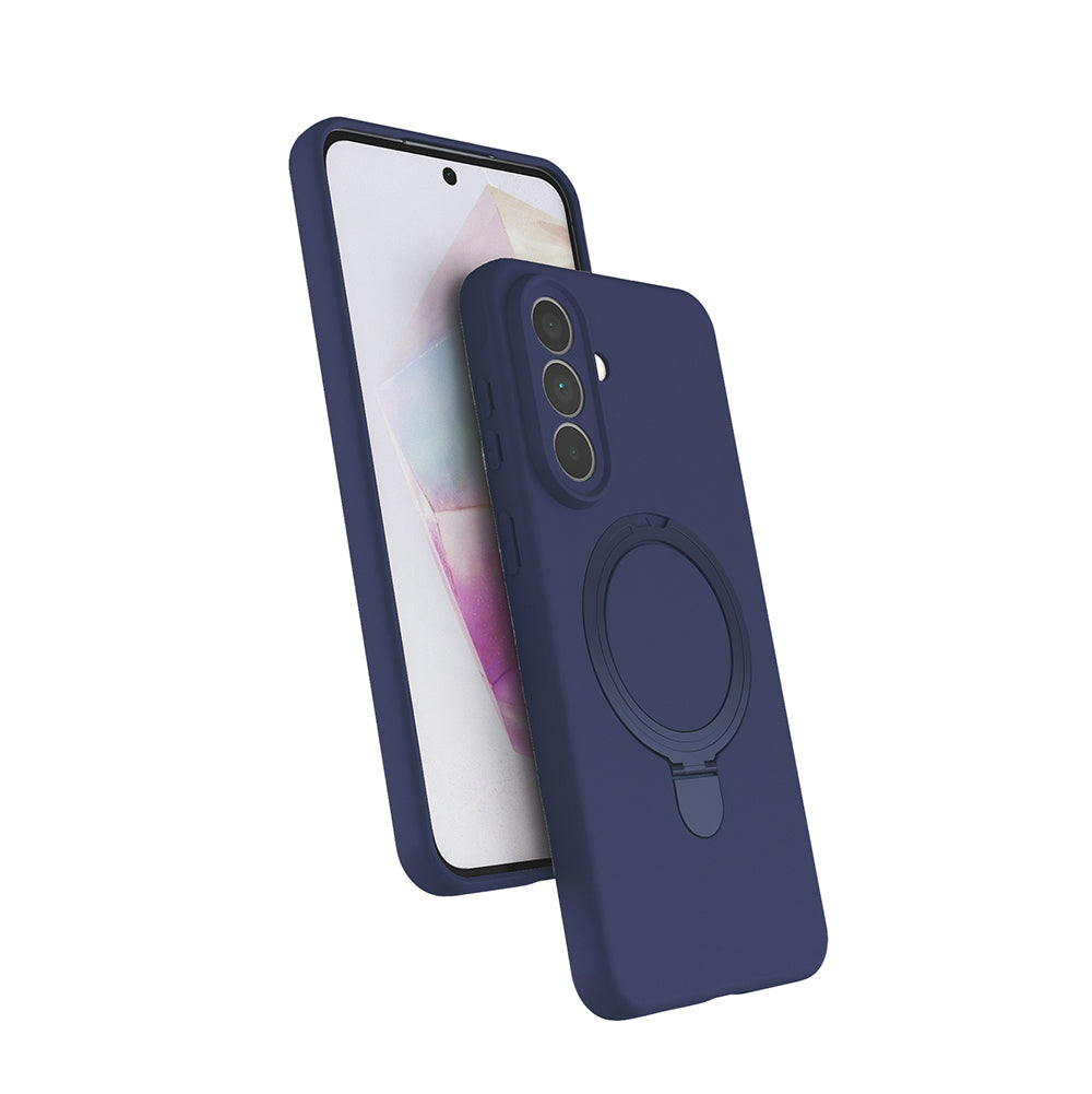 Samsung Galaxy A57 Kılıf M-safe Şarj Özellikli Standlı Samara Kapak Titanyum-Gri