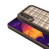 Galaxy A70 Kılıf Kamera Korumalı Baskılı Arka Yüzey Zore Klas Kapak Açık Kahve