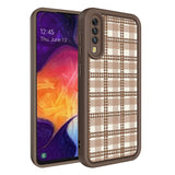 Galaxy A70 Kılıf Kamera Korumalı Baskılı Arka Yüzey Zore Klas Kapak Açık Kahve