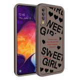 Galaxy A70 Kılıf Kamera Korumalı Baskılı Arka Yüzey Zore Klas Kapak Koyu Kahve