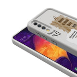 Galaxy A70 Kılıf Kamera Korumalı Baskılı Arka Yüzey Zore Klas Kapak Açık Kahve