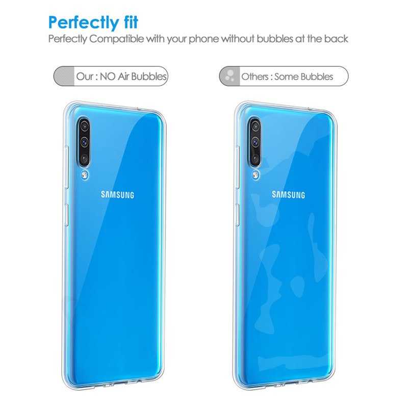 Galaxy A70 Kılıf Zore Süper Silikon Kapak Renksiz