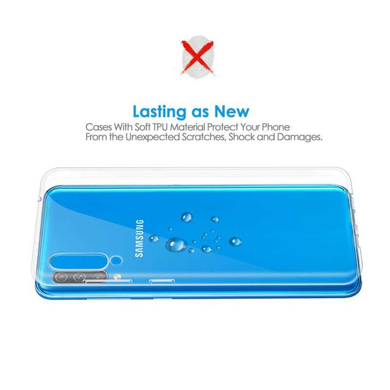 Galaxy A70 Kılıf Zore Süper Silikon Kapak Renksiz