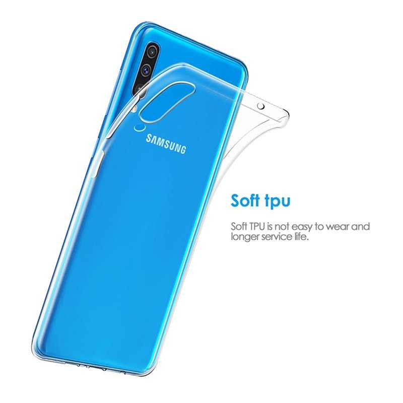 Galaxy A70 Kılıf Zore Süper Silikon Kapak Renksiz