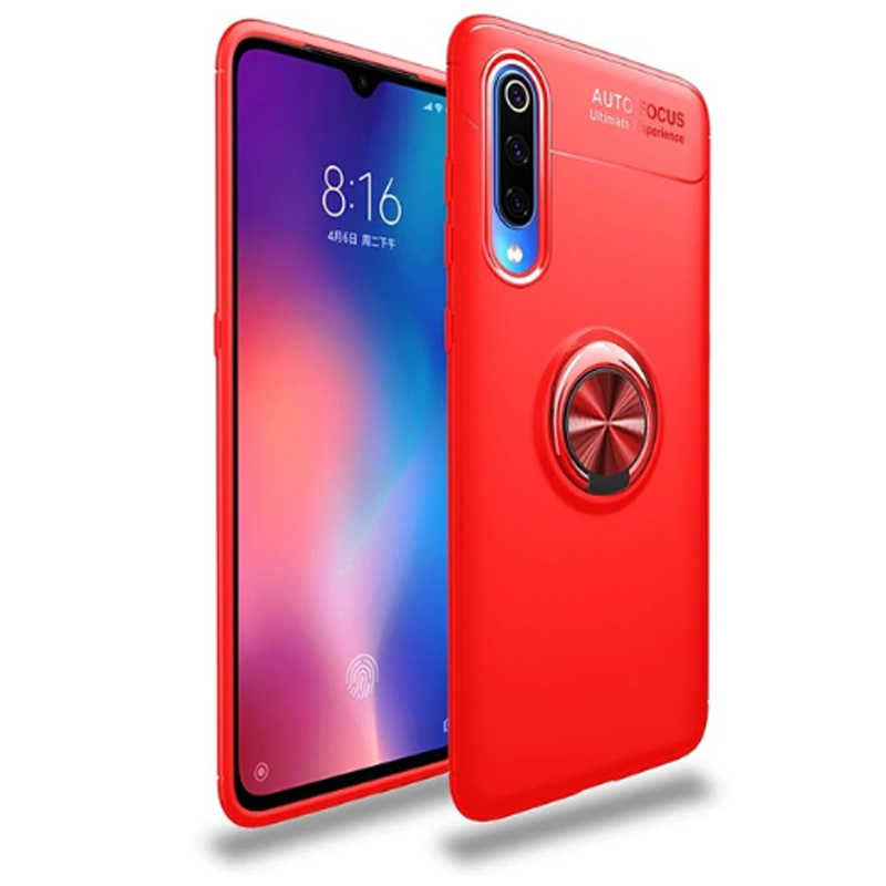 Galaxy A70 Kılıf Zore Ravel Silikon Kapak Siyah-Kırmızı