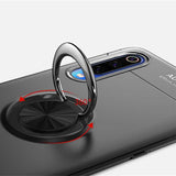 Galaxy A70 Kılıf Zore Ravel Silikon Kapak Siyah-Kırmızı