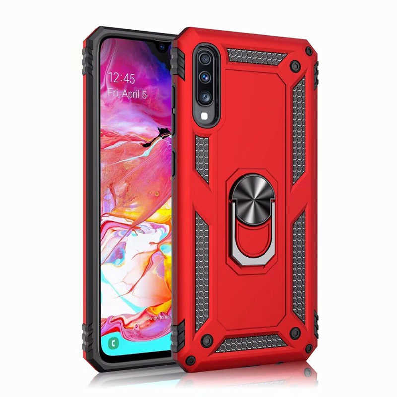 Galaxy A70 Kılıf Zore Vega Kapak Kırmızı