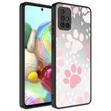 Galaxy A71 Kılıf Aynalı Desenli Kamera Korumalı Parlak Zore Mirror Kapak Yazı