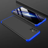 Galaxy A71 Kılıf Zore Ays Kapak Siyah-Mavi
