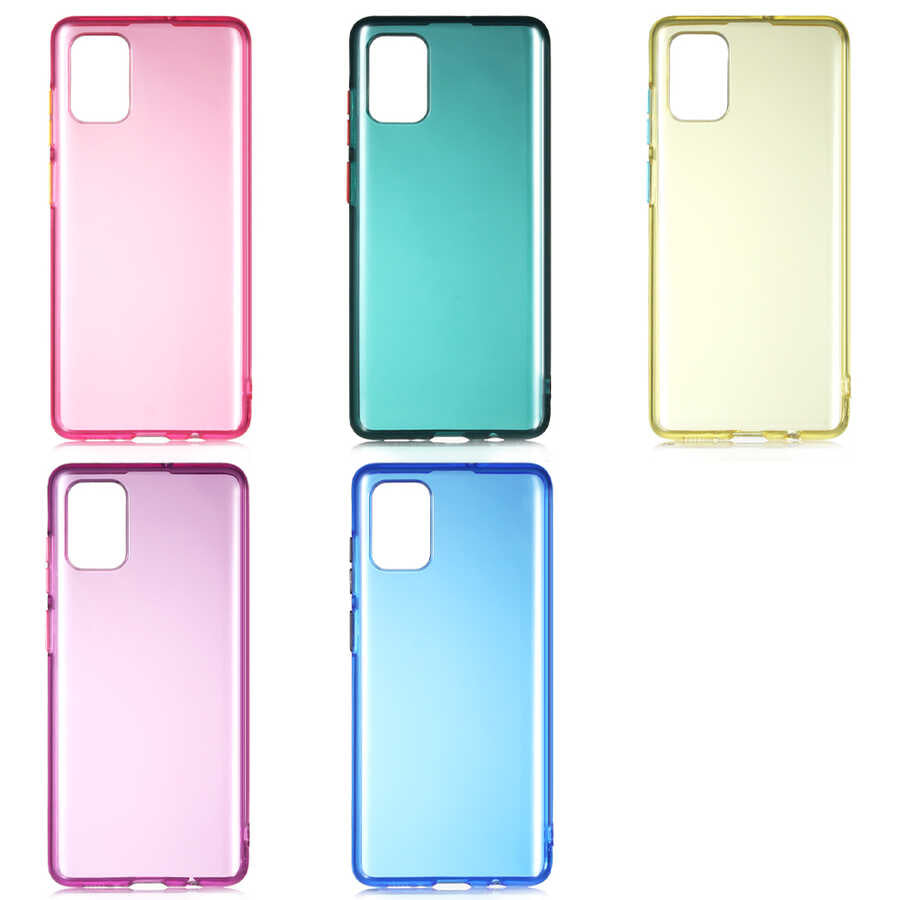 Galaxy A71 Kılıf Zore Bistro Kapak Sarı