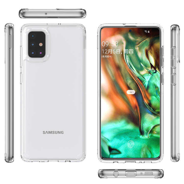 Galaxy A71 Kılıf Zore Coss Kapak Renksiz