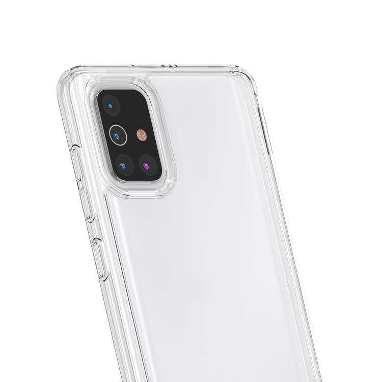 Galaxy A71 Kılıf Zore Coss Kapak Renksiz