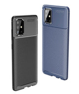 Galaxy A71 Kılıf Zore Negro Silikon Kapak Kahverengi