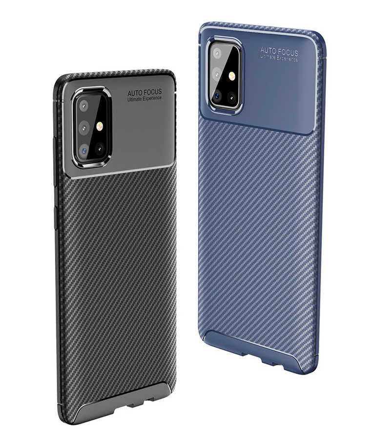 Galaxy A71 Kılıf Zore Negro Silikon Kapak Kahverengi