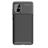 Galaxy A71 Kılıf Zore Negro Silikon Kapak Kahverengi