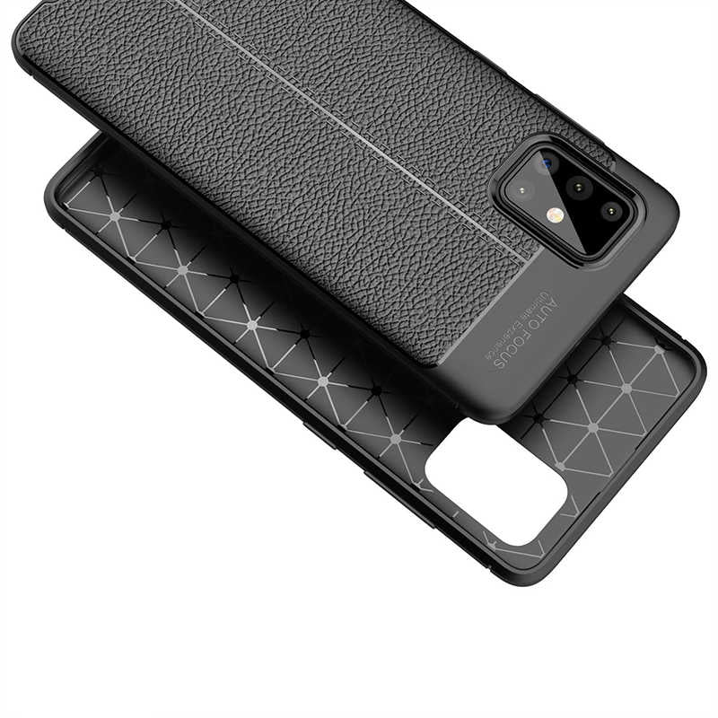 Galaxy A71 Kılıf Zore Negro Silikon Kapak Kahverengi