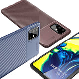 Galaxy A71 Kılıf Zore Negro Silikon Kapak Kahverengi