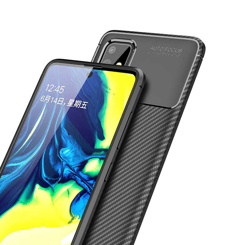 Galaxy A71 Kılıf Zore Negro Silikon Kapak Kahverengi