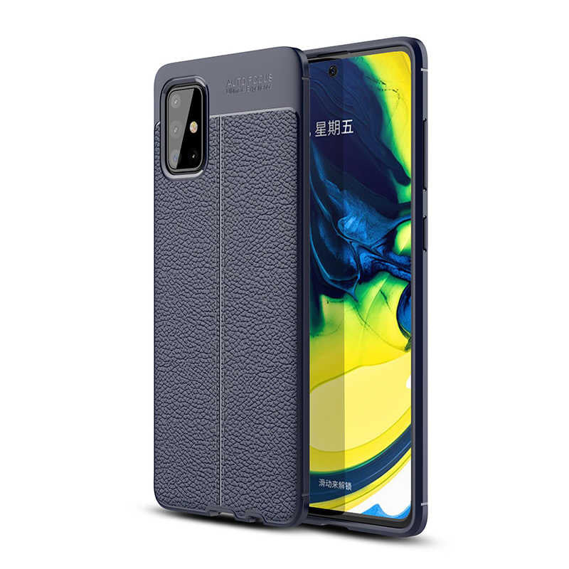 Galaxy A71 Kılıf Zore Niss Silikon Kapak Siyah