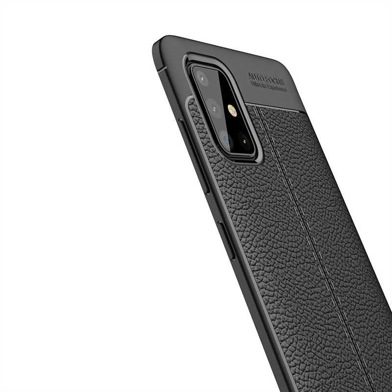 Galaxy A71 Kılıf Zore Niss Silikon Kapak Siyah