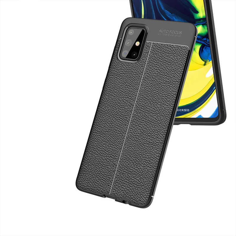 Galaxy A71 Kılıf Zore Niss Silikon Kapak Siyah