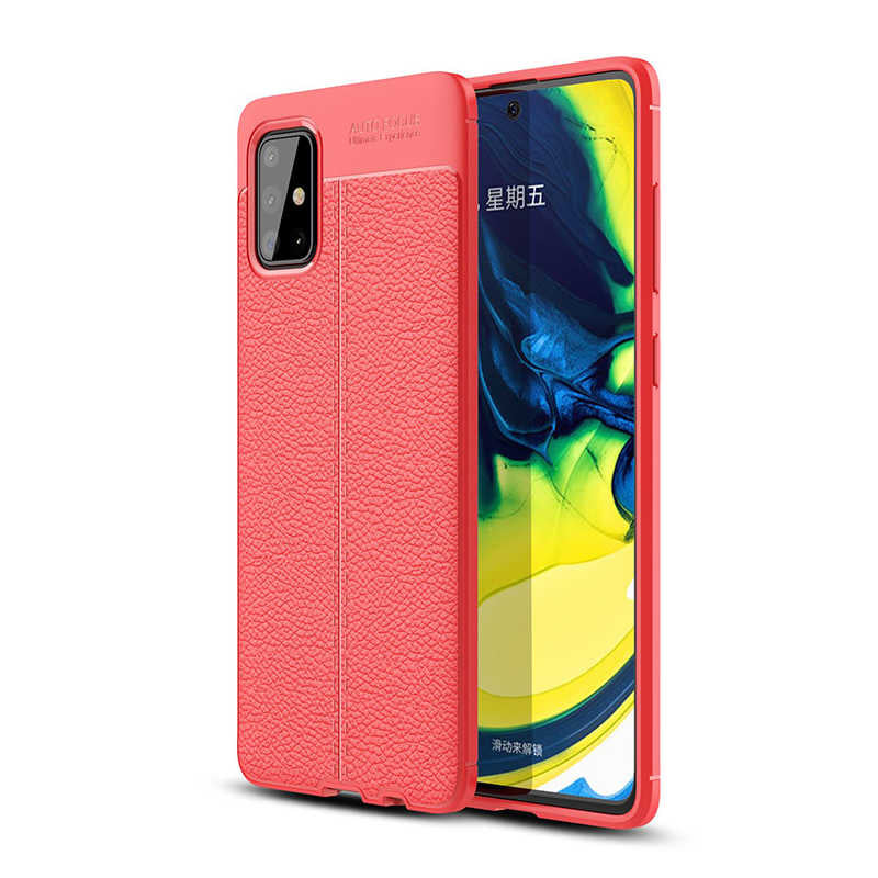 Galaxy A71 Kılıf Zore Niss Silikon Kapak Kırmızı