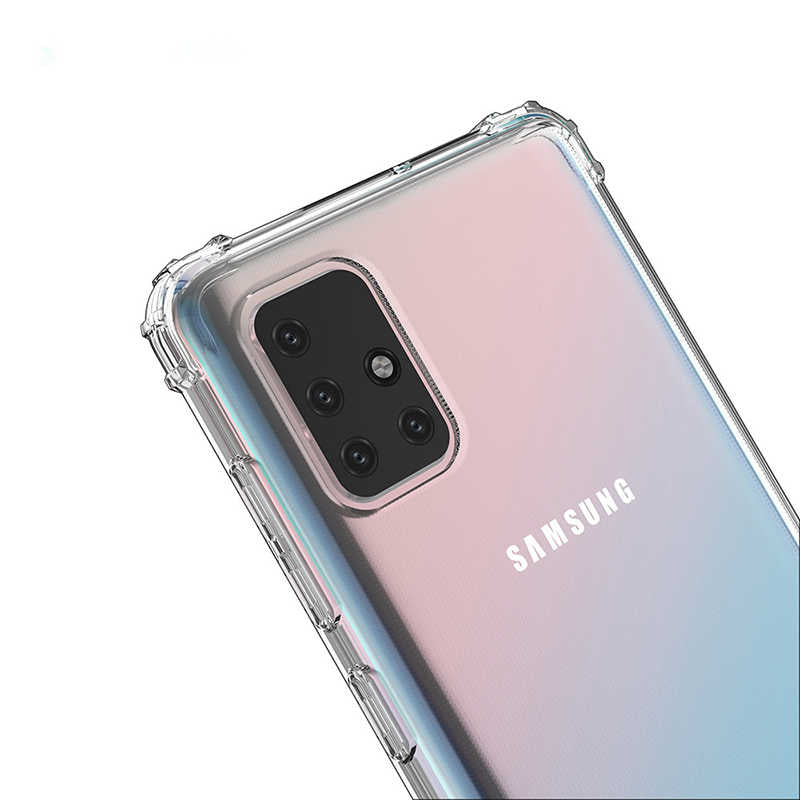 Galaxy A71 Kılıf Zore Nitro Anti Shock Silikon Renksiz