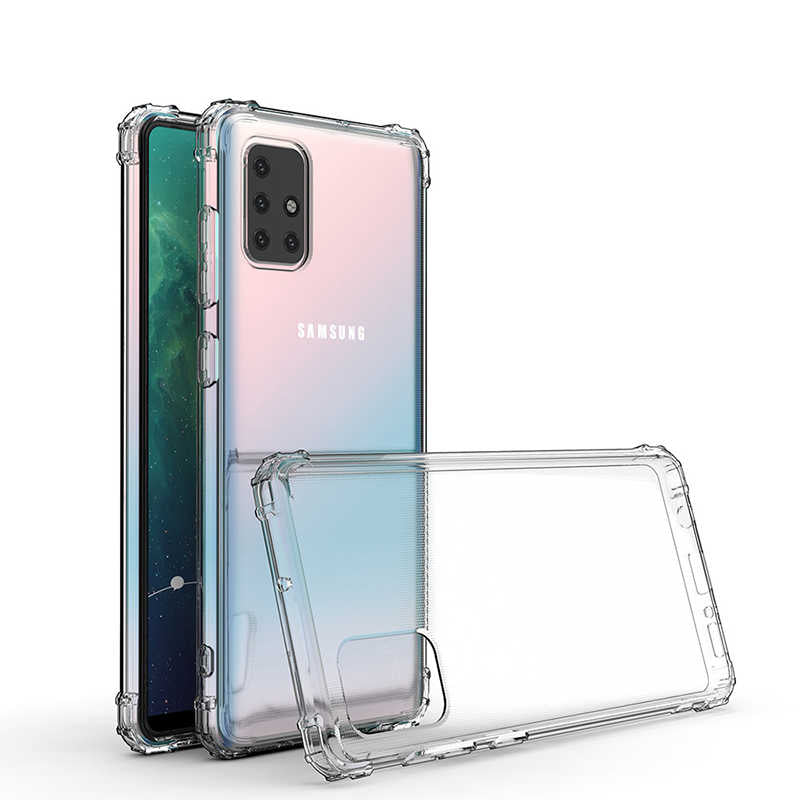 Galaxy A71 Kılıf Zore Nitro Anti Shock Silikon Renksiz