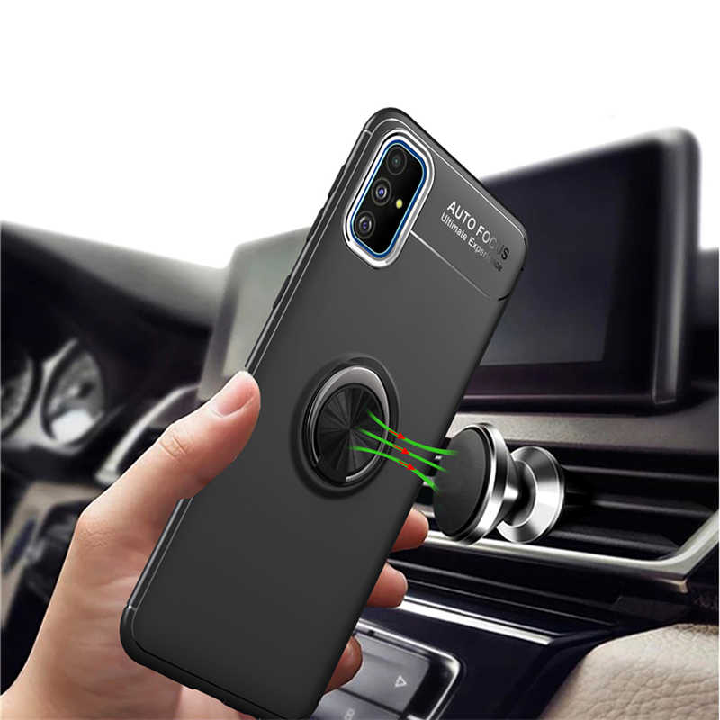 Galaxy A71 Kılıf Zore Ravel Silikon Kapak Siyah-Kırmızı
