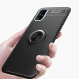 Galaxy A71 Kılıf Zore Ravel Silikon Kapak Siyah-Kırmızı