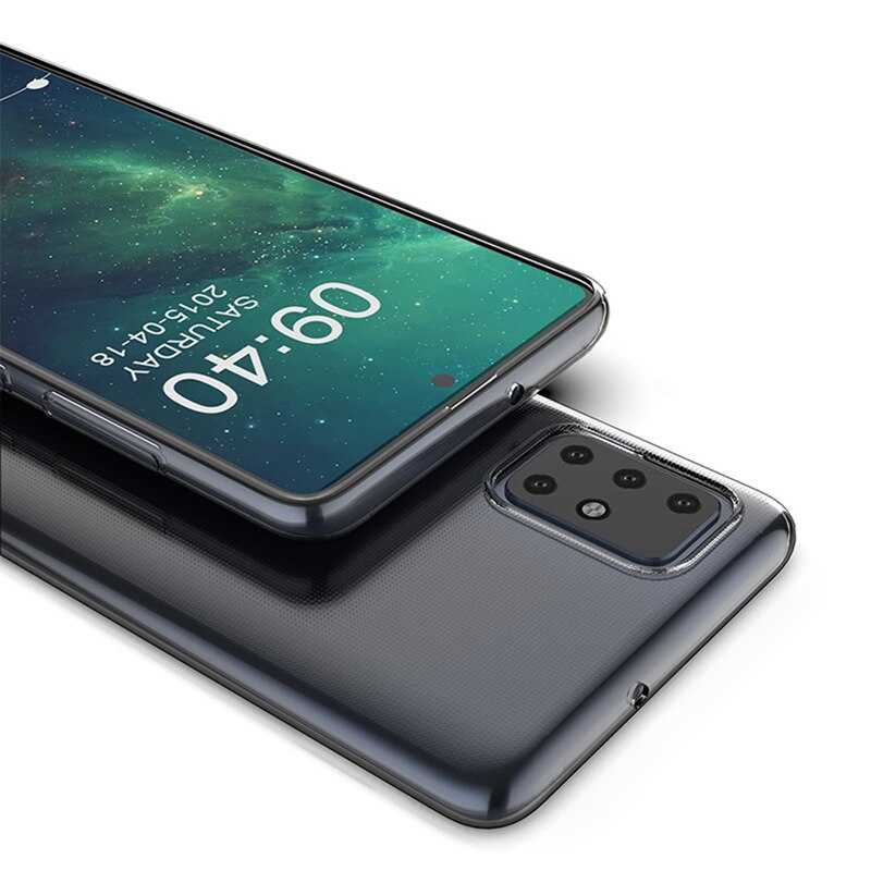 Galaxy A71 Kılıf Zore Süper Silikon Kapak Renksiz