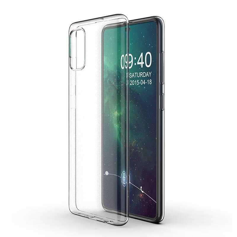 Galaxy A71 Kılıf Zore Süper Silikon Kapak Renksiz