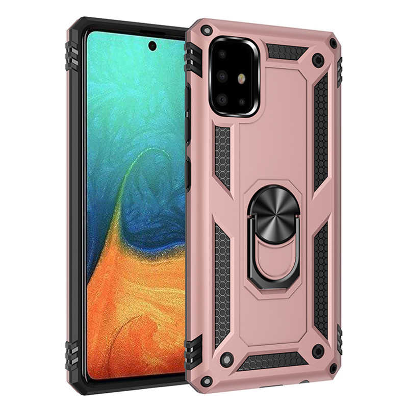 Galaxy A71 Kılıf Zore Vega Kapak Rose Gold