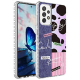 Galaxy A72 Kılıf Airbag Kenarlı Renkli Desenli Silikon Zore Elegans Kapak NO3