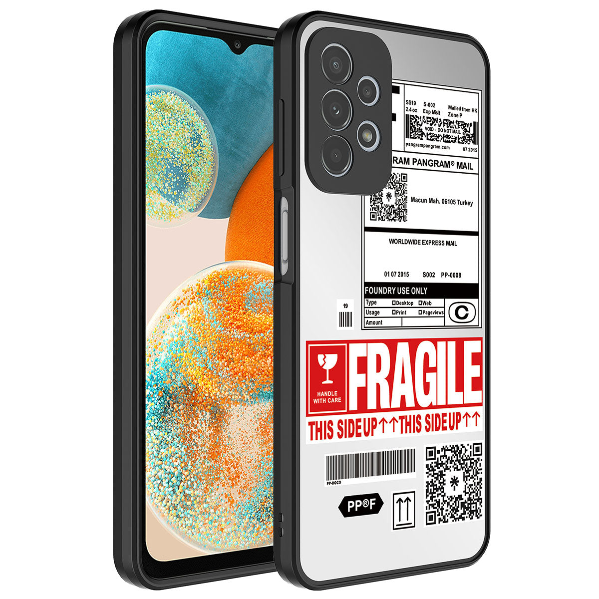 Galaxy A72 Kılıf Aynalı Desenli Kamera Korumalı Parlak Zore Mirror Kapak Fragile