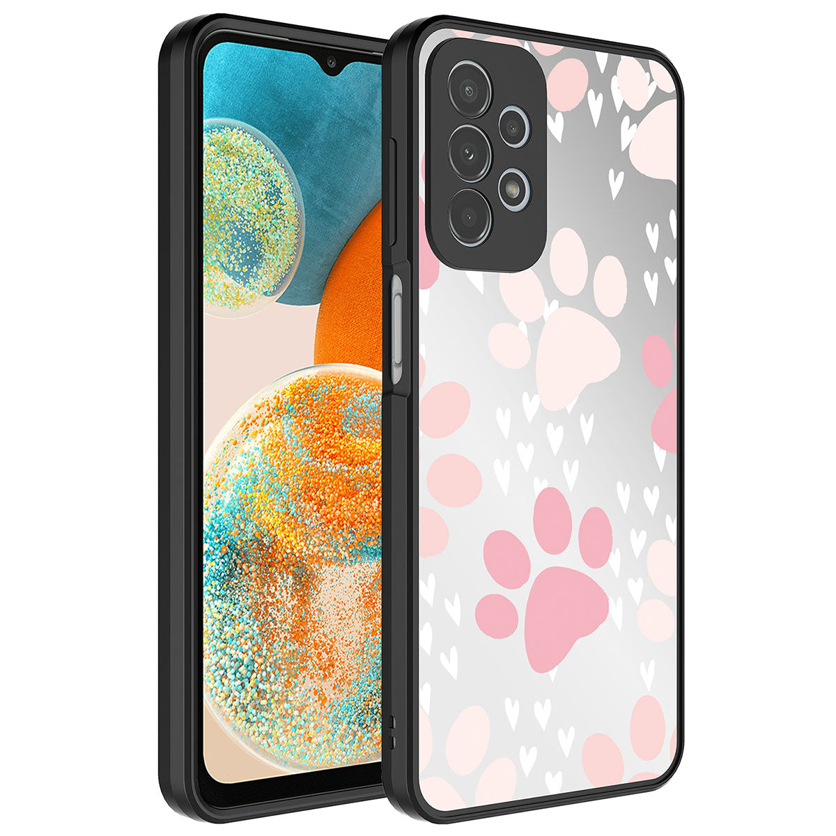 Galaxy A72 Kılıf Aynalı Desenli Kamera Korumalı Parlak Zore Mirror Kapak Pati