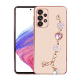Galaxy A72 Kılıf El Tutamaçlı Kamera Korumalı Zore Taka Silikon Kapak Pembe