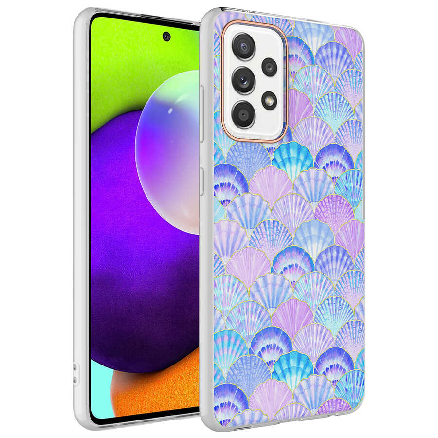 Galaxy A72 Kılıf Zore Bella Kapak Lila